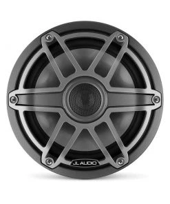 JL AUDIO M6-770X-S-GmTi 7.7" Marine Coaxial Speakers, Gunmetal & Titanium Sport Grilles