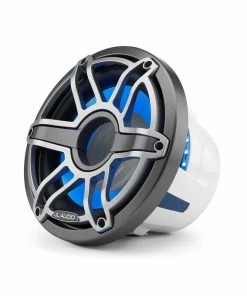 JL AUDIO M6-10IB-S-GmTi-i-4 10" Marine Subwoofer Driver, Gunmetal and Titanium Sport Grille with RGB LED Lighting