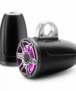 JL AUDIO M6-770ETXv3-Sb-S-GmTi-i 7.7" Enclosed Marine Coaxial Speaker System, Satin Black, Gunmetal and Titanium Sport Grille with RGB LED Lighting -Marine Electronics sale 19432699 4 1500.18012019033023