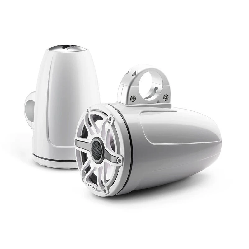 JL AUDIO M6-770ETXv3-Gw-S-GwGw-i 7.7" Enclosed Marine Coaxial Speaker System, Gloss White, White Sport Grille with RGB LED Lighting 8 JL AUDIO M6-770ETXv3-Gw-S-GwGw-i 7.7" Enclosed Marine Coaxial Speaker System, Gloss White, White Sport Grille with RGB LED Lighting - Image 6