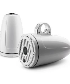 JL AUDIO M6-880ETXv3-Gw-C-GwGw 8.8" Enclosed Marine Coaxial Speaker System, Gloss White, White Classic Grille