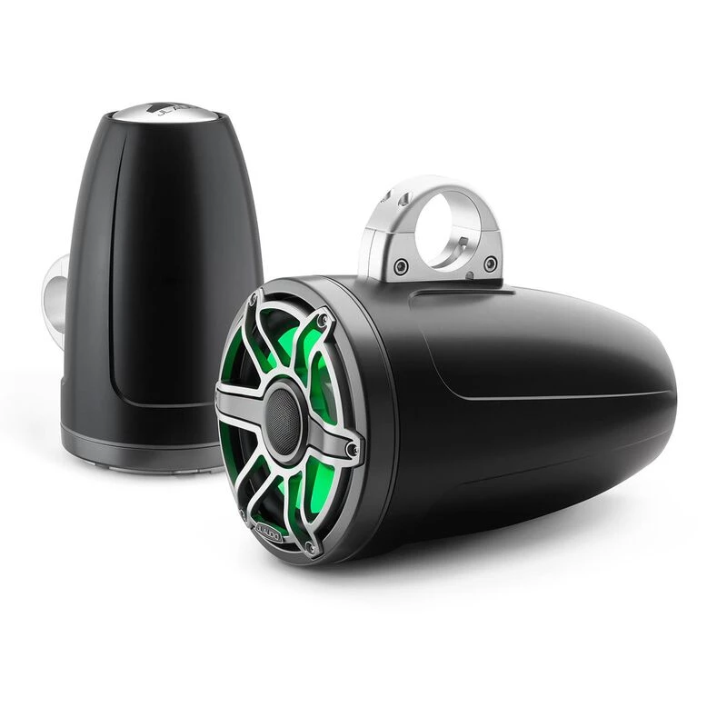 JL AUDIO M6-880ETXv3-Sb-S-GmTi-i 8.8" Enclosed Marine Coaxial Speaker System, Satin Black, Gunmetal and Titanium Sport Grille with RGB LED Lighting 4 JL AUDIO M6-880ETXv3-Sb-S-GmTi-i 8.8" Enclosed Marine Coaxial Speaker System, Satin Black, Gunmetal and Titanium Sport Grille with RGB LED Lighting - Image 2