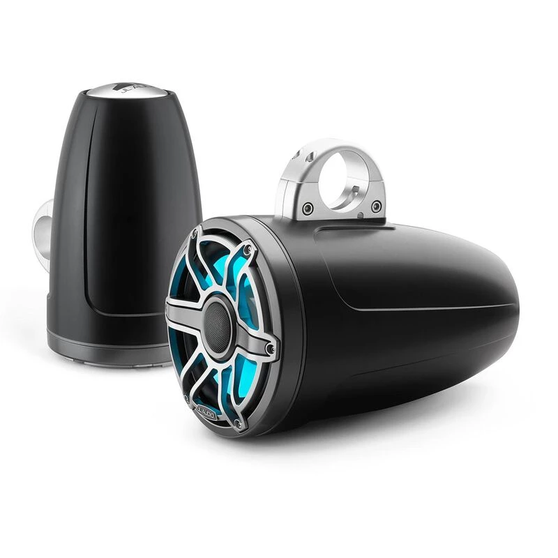 JL AUDIO M6-880ETXv3-Sb-S-GmTi-i 8.8" Enclosed Marine Coaxial Speaker System, Satin Black, Gunmetal and Titanium Sport Grille with RGB LED Lighting 7 JL AUDIO M6-880ETXv3-Sb-S-GmTi-i 8.8" Enclosed Marine Coaxial Speaker System, Satin Black, Gunmetal and Titanium Sport Grille with RGB LED Lighting - Image 5