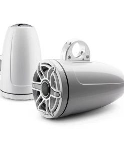 JL AUDIO M6-880ETXv3-Gw-S-GwGw 8.8" Enclosed Marine Coaxial Speaker System, Gloss White, White Sport Grille