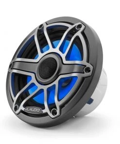 JL AUDIO M6-650X-S-GmTi-i 6.5" Marine Coaxial Speakers, Gunmetal and Titanium Sport Grilles with RGB LED Lighting