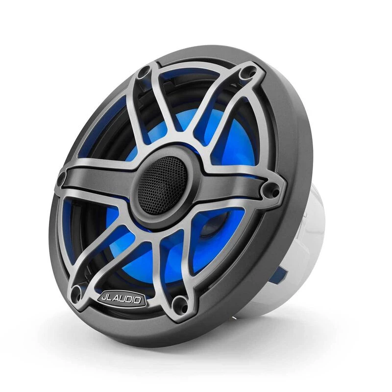 JL AUDIO M6-650X-S-GmTi-i 6.5" Marine Coaxial Speakers, Gunmetal and Titanium Sport Grilles with RGB LED Lighting 3 JL AUDIO M6-650X-S-GmTi-i 6.5" Marine Coaxial Speakers, Gunmetal and Titanium Sport Grilles with RGB LED Lighting