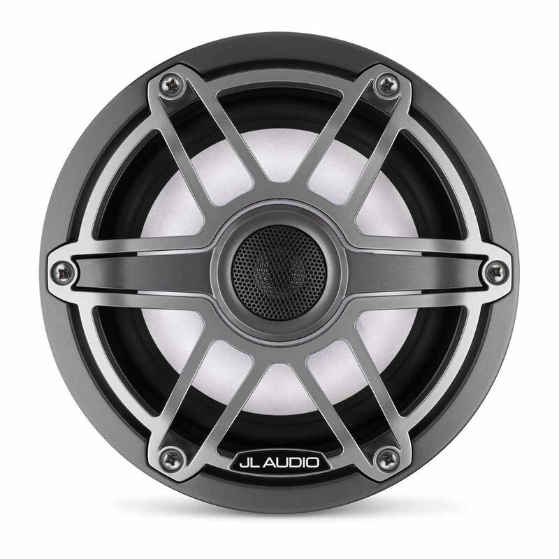 JL AUDIO M6-650X-S-GmTi-i 6.5" Marine Coaxial Speakers, Gunmetal and Titanium Sport Grilles with RGB LED Lighting 8 JL AUDIO M6-650X-S-GmTi-i 6.5" Marine Coaxial Speakers, Gunmetal and Titanium Sport Grilles with RGB LED Lighting - Image 6