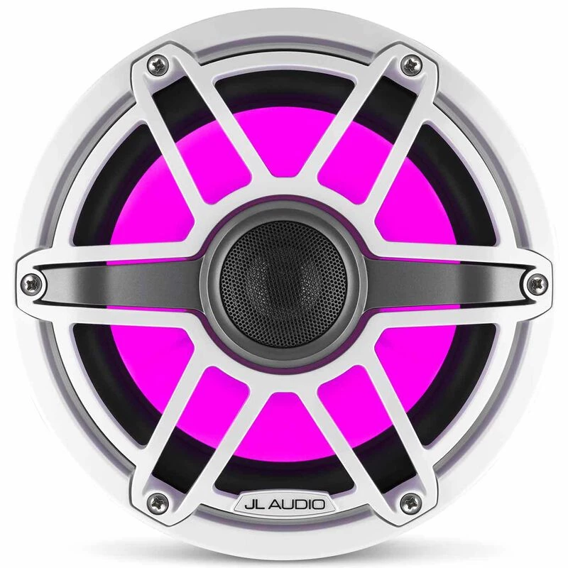 JL AUDIO M6-880X-S-GwGw-i 8.8" Marine Coaxial Speakers, White Sport Grilles with RGB LED Lighting 5 JL AUDIO M6-880X-S-GwGw-i 8.8" Marine Coaxial Speakers, White Sport Grilles with RGB LED Lighting - Image 3
