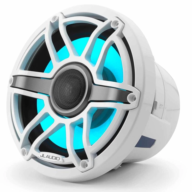 JL AUDIO M6-880X-S-GwGw-i 8.8" Marine Coaxial Speakers, White Sport Grilles with RGB LED Lighting 8 JL AUDIO M6-880X-S-GwGw-i 8.8" Marine Coaxial Speakers, White Sport Grilles with RGB LED Lighting - Image 6
