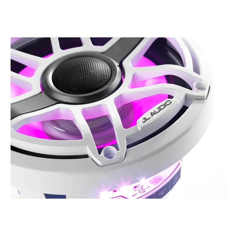 JL AUDIO M6-880X-S-GwGw-i 8.8" Marine Coaxial Speakers, White Sport Grilles with RGB LED Lighting 10 JL AUDIO M6-880X-S-GwGw-i 8.8" Marine Coaxial Speakers, White Sport Grilles with RGB LED Lighting - Image 8