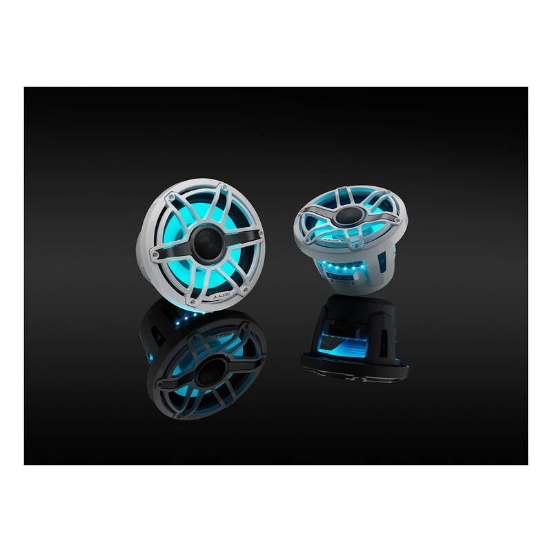 JL AUDIO M6-880X-S-GwGw-i 8.8" Marine Coaxial Speakers, White Sport Grilles with RGB LED Lighting 11 JL AUDIO M6-880X-S-GwGw-i 8.8" Marine Coaxial Speakers, White Sport Grilles with RGB LED Lighting - Image 9