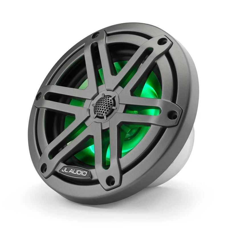 JL AUDIO M3-650X-S-Gm-i 6.5" Marine Coaxial Speakers Gunmetal Sport Grilles with RGB LED Lighting 4 JL AUDIO M3-650X-S-Gm-i 6.5" Marine Coaxial Speakers Gunmetal Sport Grilles with RGB LED Lighting - Image 2