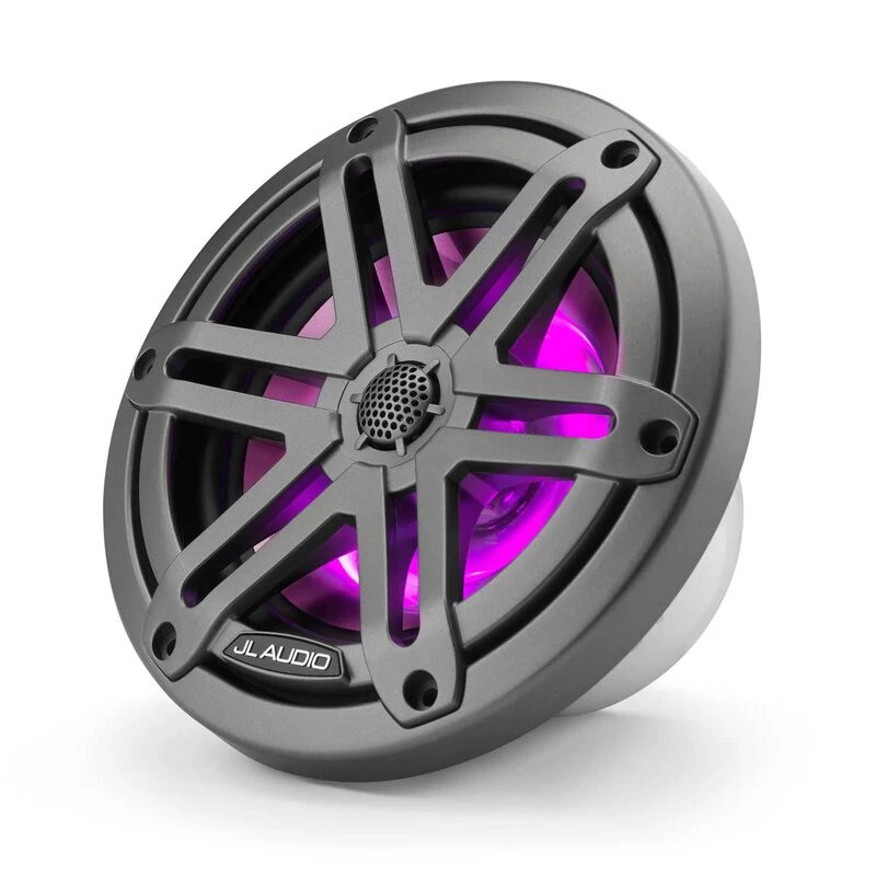 JL AUDIO M3-650X-S-Gm-i 6.5" Marine Coaxial Speakers Gunmetal Sport Grilles with RGB LED Lighting 5 JL AUDIO M3-650X-S-Gm-i 6.5" Marine Coaxial Speakers Gunmetal Sport Grilles with RGB LED Lighting - Image 3