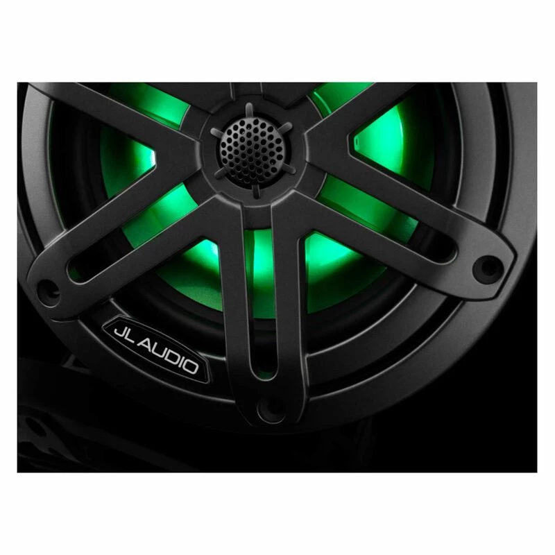 JL AUDIO M3-650X-S-Gm-i 6.5" Marine Coaxial Speakers Gunmetal Sport Grilles with RGB LED Lighting 8 JL AUDIO M3-650X-S-Gm-i 6.5" Marine Coaxial Speakers Gunmetal Sport Grilles with RGB LED Lighting - Image 6