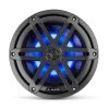 JL AUDIO M3-770X-S-Gm-i 7.7" Marine Coaxial Speakers, Gunmetal Sport Grilles with RGB LED Lighting