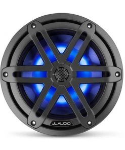 JL AUDIO M3-770X-S-Gm-i 7.7" Marine Coaxial Speakers, Gunmetal Sport Grilles with RGB LED Lighting