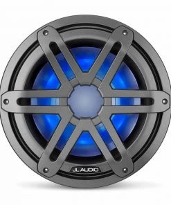 JL AUDIO M3-10IB-S-Gm-i-4 10" Marine Subwoofer Driver, Gunmetal Sport Grilles with RGB LED Lighting