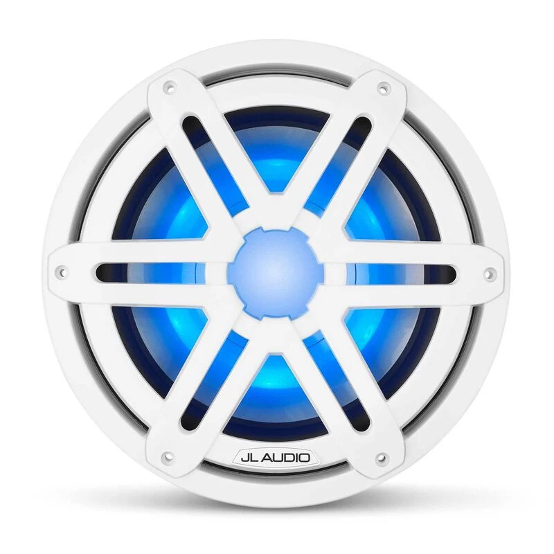 JL AUDIO M3-10IB-S-Gw-i-4 10" Marine Subwoofer Driver, White Sport Grilles with RGB LED Lighting 3 JL AUDIO M3-10IB-S-Gw-i-4 10" Marine Subwoofer Driver, White Sport Grilles with RGB LED Lighting