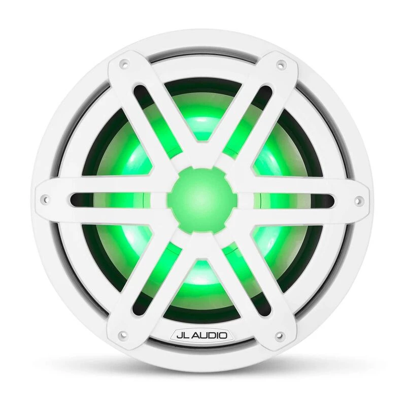 JL AUDIO M3-10IB-S-Gw-i-4 10" Marine Subwoofer Driver, White Sport Grilles with RGB LED Lighting 4 JL AUDIO M3-10IB-S-Gw-i-4 10" Marine Subwoofer Driver, White Sport Grilles with RGB LED Lighting - Image 2