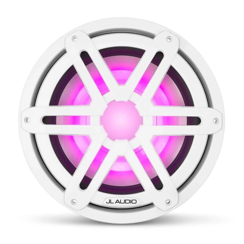 JL AUDIO M3-10IB-S-Gw-i-4 10" Marine Subwoofer Driver, White Sport Grilles with RGB LED Lighting 5 JL AUDIO M3-10IB-S-Gw-i-4 10" Marine Subwoofer Driver, White Sport Grilles with RGB LED Lighting - Image 3