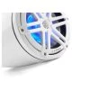 JL AUDIO M3-770ETXv3-Gw-S-Gw-i 7.7" Enclosed Marine Coaxial Speaker System, Gloss White, White Sport Grilles with RGB LED Lighting