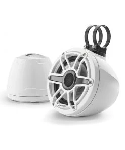 JL AUDIO M6-650VEX-Gw-S-GwGw 6.5" Coaxial Speakers, Gloss White Sport Grille