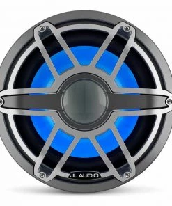 JL AUDIO M7-12IB-S-GmTi-i-4 12" Marine Subwoofer Driver with Transflective™ LED Lighting, Gunmetal Trim Ring, Titanium Sport Grille