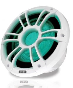 FUSION SG-SL102SPW 10" Subwoofer with White Sport Grille and CRGBW LED Lighting