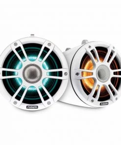 FUSION 6.5” 230 W Sports White Wake Tower Speakers with CRGBW LED Lighting