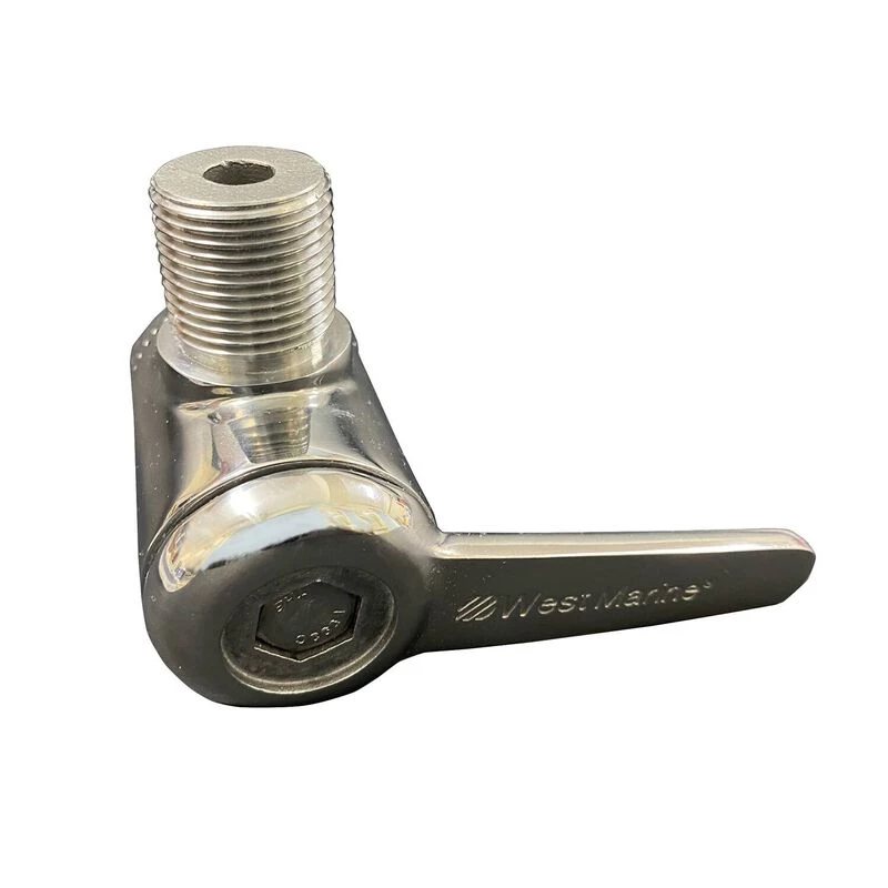 WEST MARINE Deluxe Stainless Steel Rail Mount - with Lever 3 WEST MARINE Deluxe Stainless Steel Rail Mount - with Lever